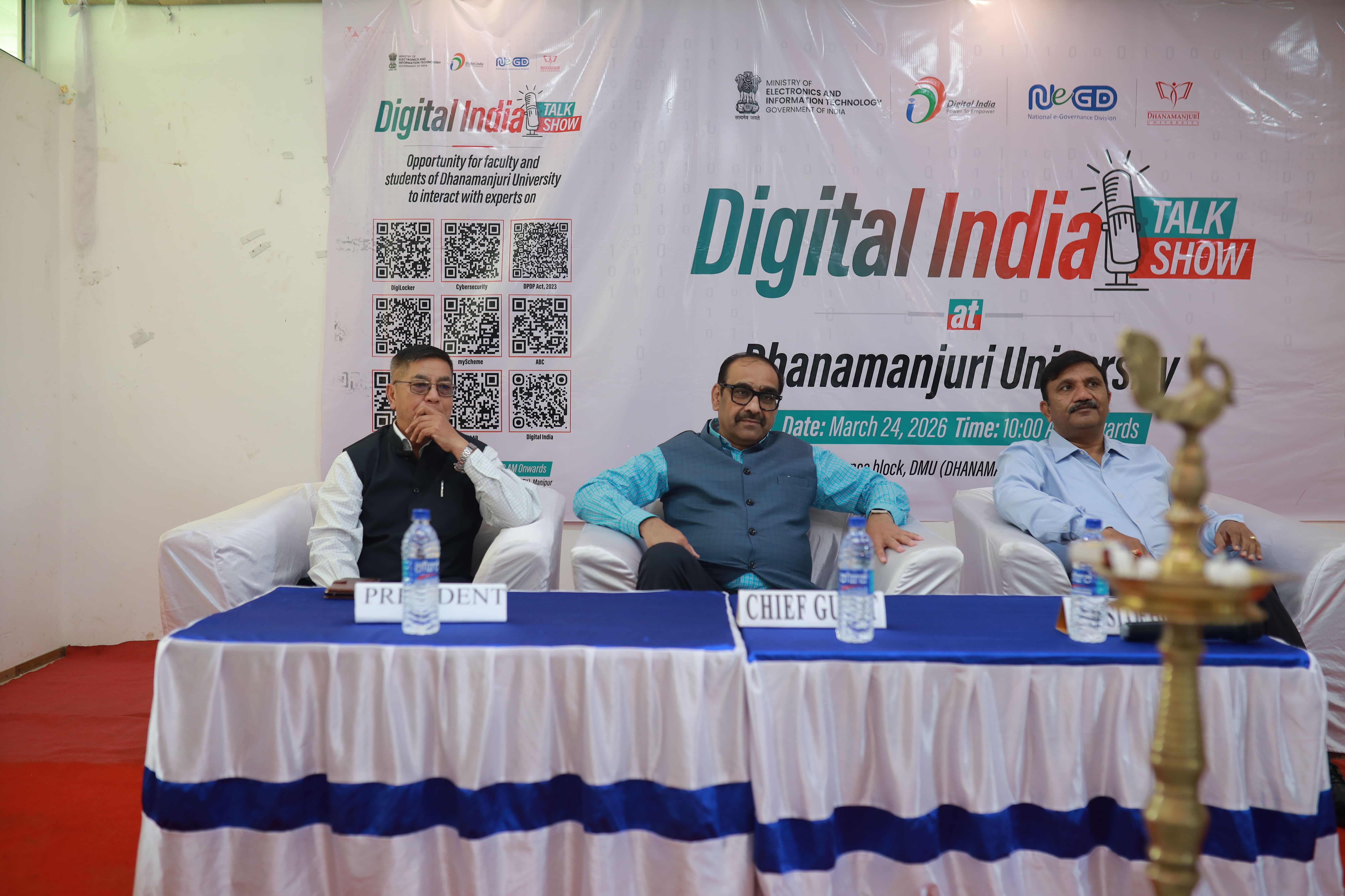 Digital India Talk Show in Manipur at Dhanamanjuri University